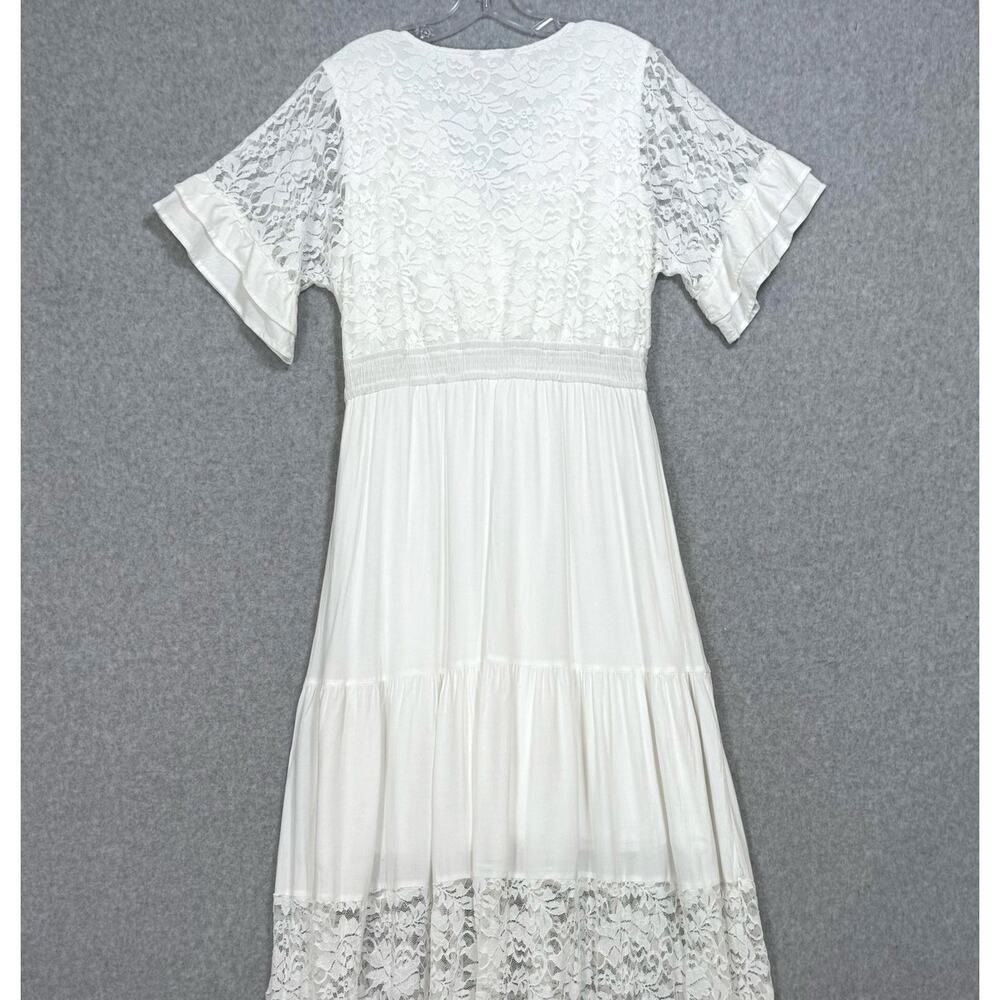 Simplee Apparel White Lace Maxi Dress - Picture 10 of 16